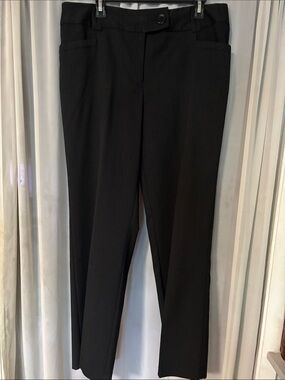 Ingredients Women's Black pin strip Straight-Leg Dress Trousers
